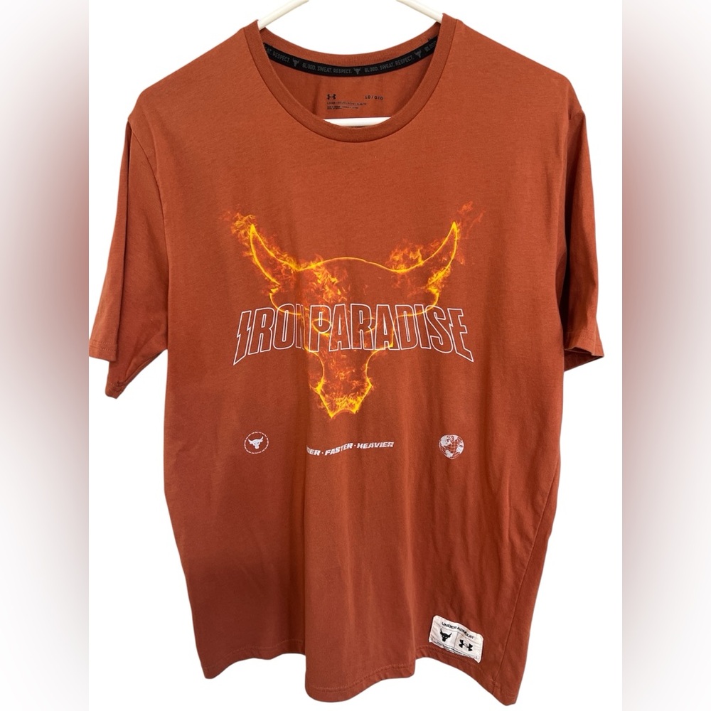 Under Armour Men's Iron Paradise Tee - Burnt Orange